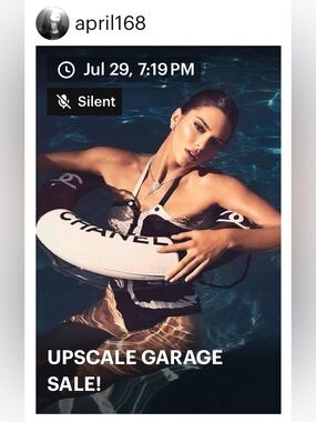 Silent Show UPSCALE GARAGE SALE.